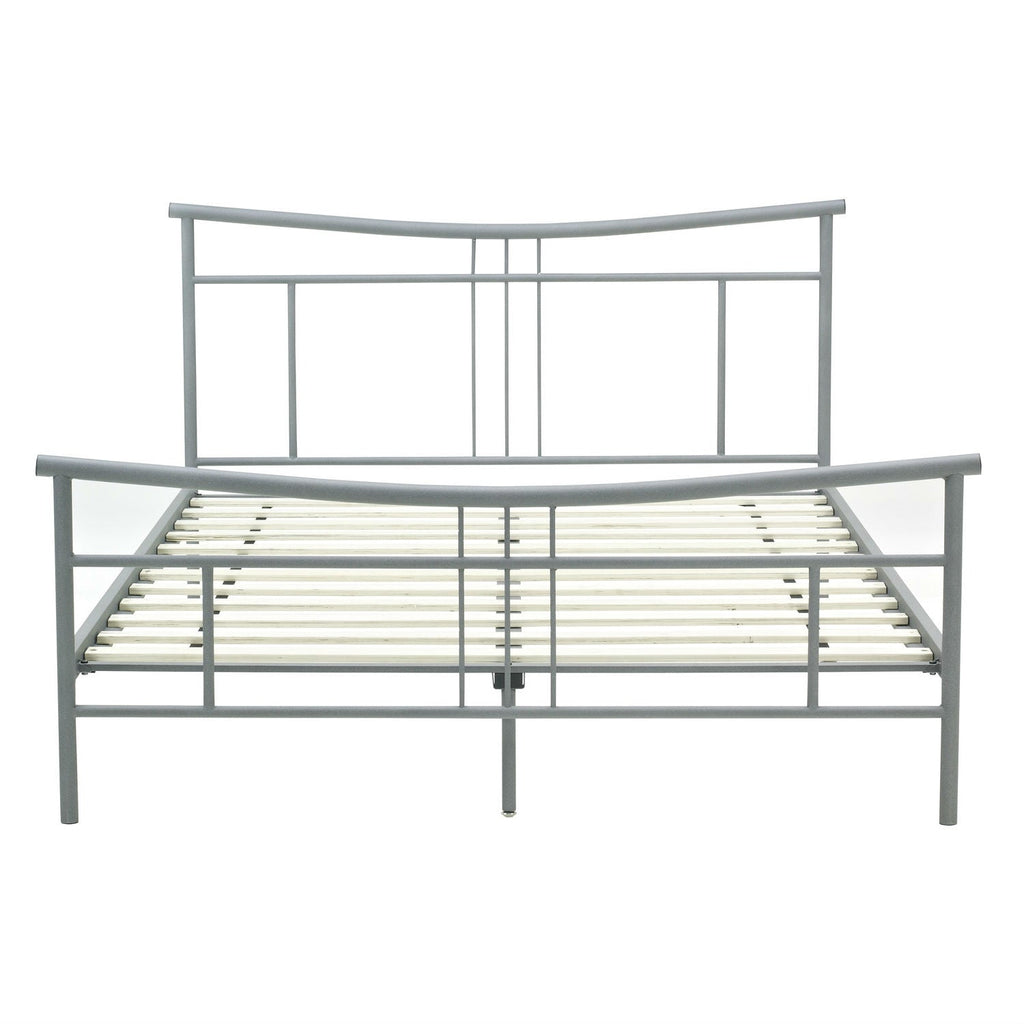 Full size Modern Metal Platform Bed Frame with Headboard and Footboard