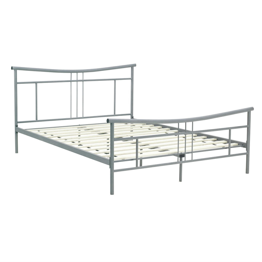 Full size Modern Metal Platform Bed Frame with Headboard and Footboard - Deals Kiosk