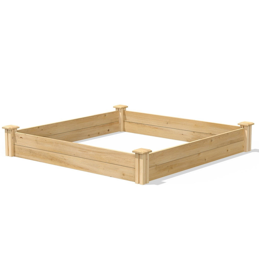 4 ft x 4 ft Pine Wood Raised Garden Bed - Made in USA - Deals Kiosk