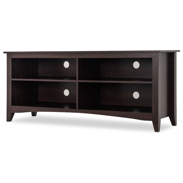 Contemporary TV Stand for up to 60-inch TV in Espresso Finish - Deals Kiosk