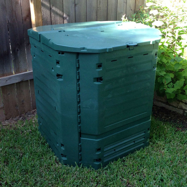 Heavy Duty Plastic 32-Cubic ft. Home Compost Bin Compooster
