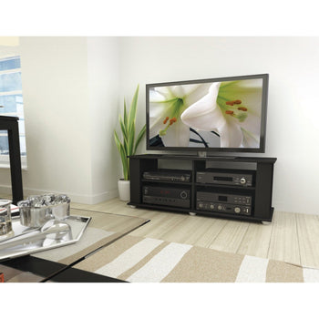 Contemporary Black TV Stand - Fits up to 54-inch TVs - Deals Kiosk