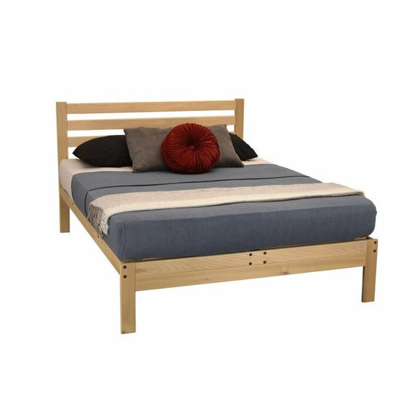 FarmHome Natural Platform Bed in Queen Size - Made in USA - Deals Kiosk