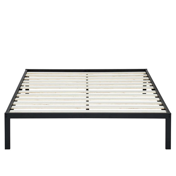 Full size Heavy Duty Metal Platform Bed Frame with Wood Slats - Deals Kiosk