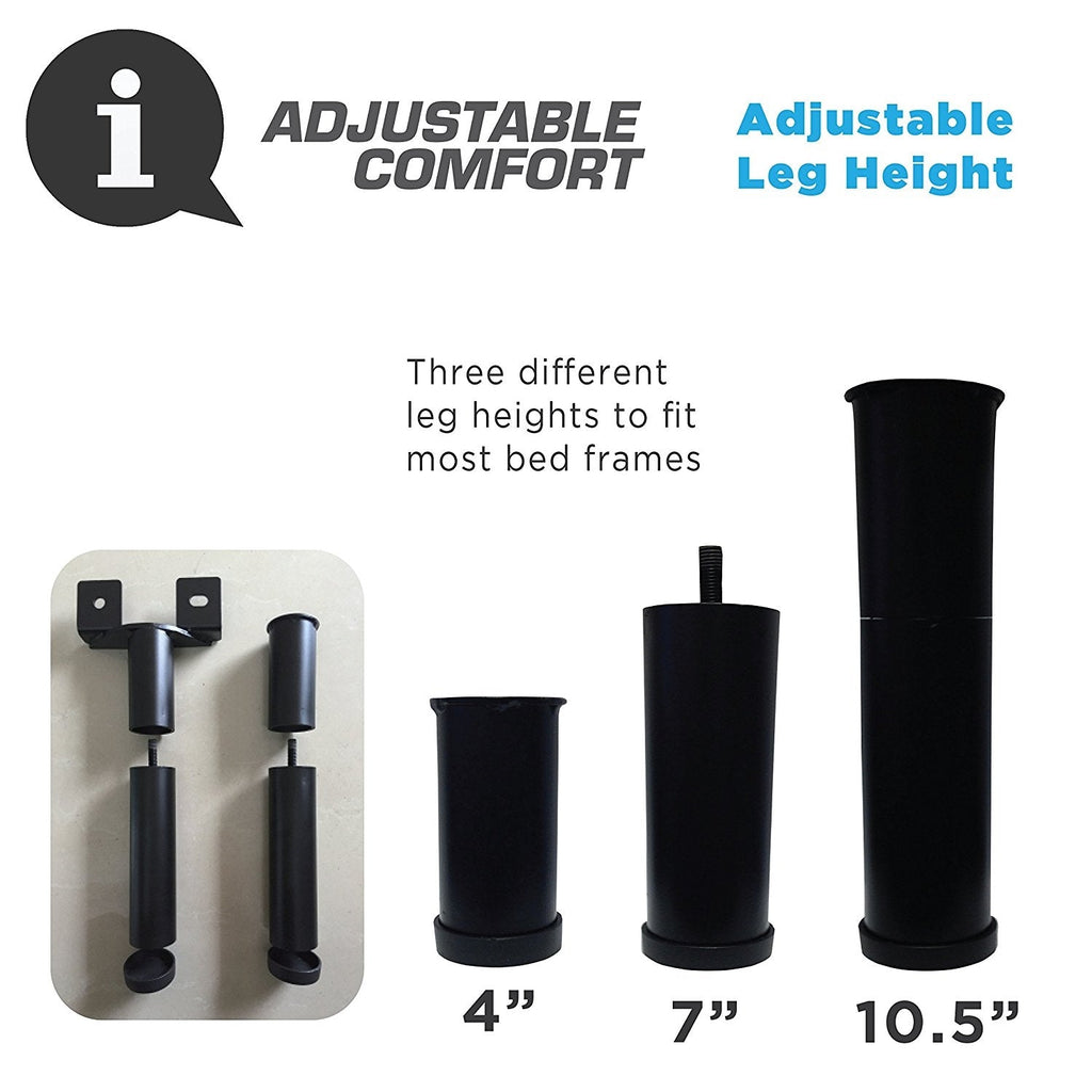 Full-size Adjustable Bed Base with Wireless Remote Massage and USB Port - Deals Kiosk