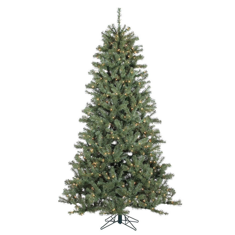 7.5 Foot Pre-Lit Christmas Tree Realistic Spruce with 500 Clear White Lights