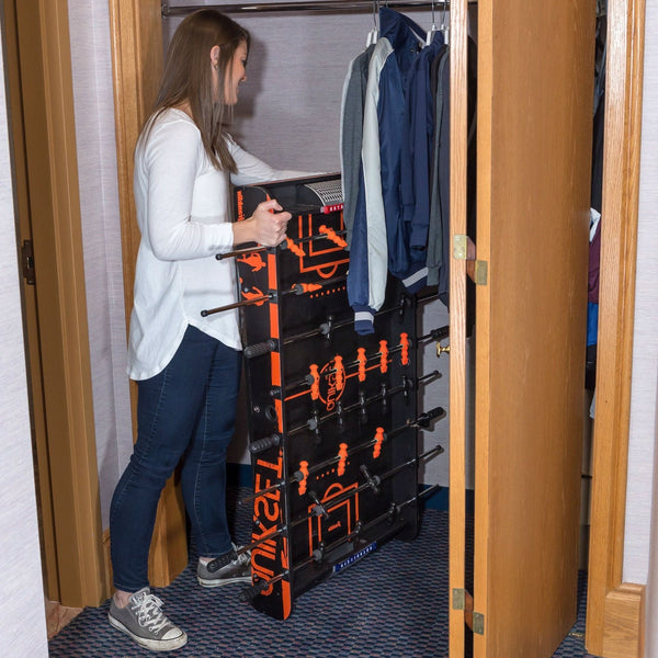 Folding Foosball Table 4-Ft Game Table with 2 Foosballs - Deals Kiosk