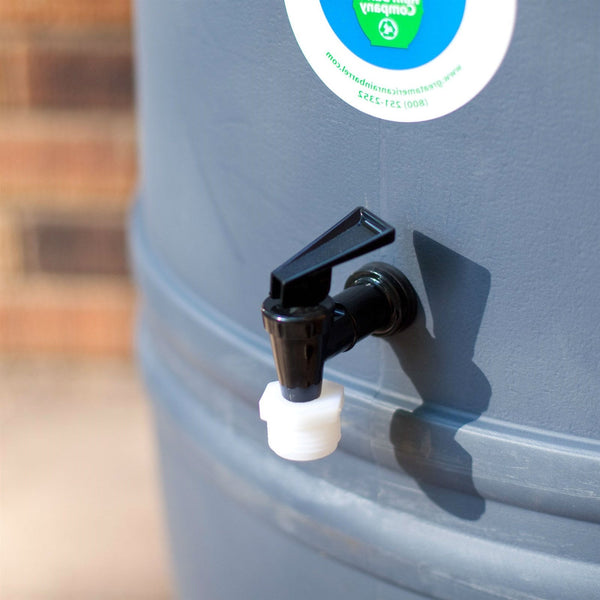 60-Gallon HDPE Food Grade Plastic Rain Barrel with Screw on Cover - Deals Kiosk