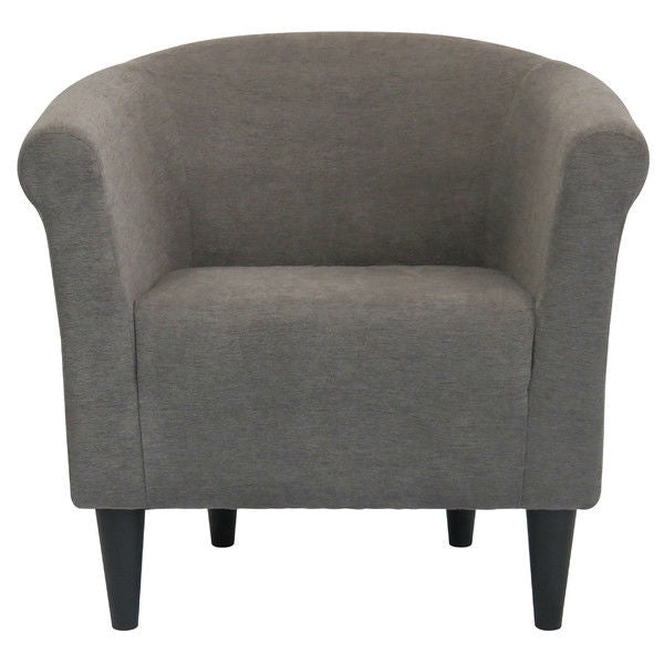 Graphite Grey Modern Classic Upholstered Accent Arm Chair Club Chair