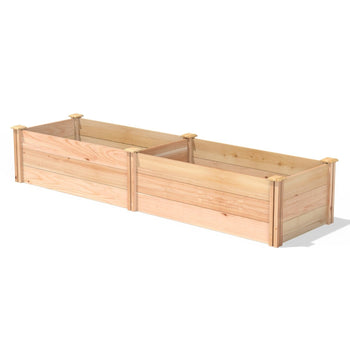 2 ft x 8 ft Tall Cedar Wood Raised Garden Bed - Made in USA - Deals Kiosk