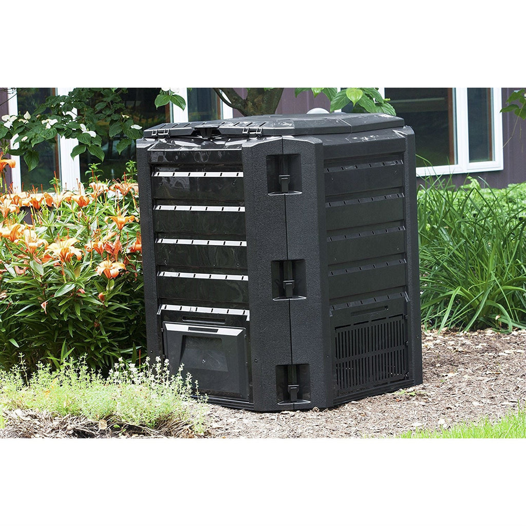 Black Composter 100-Gallon Compost Bin for Home Composting - Deals Kiosk
