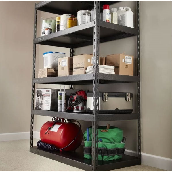 Heavy Duty 48-inch Wide 5-Shelf Metal Shelving Unit - Deals Kiosk