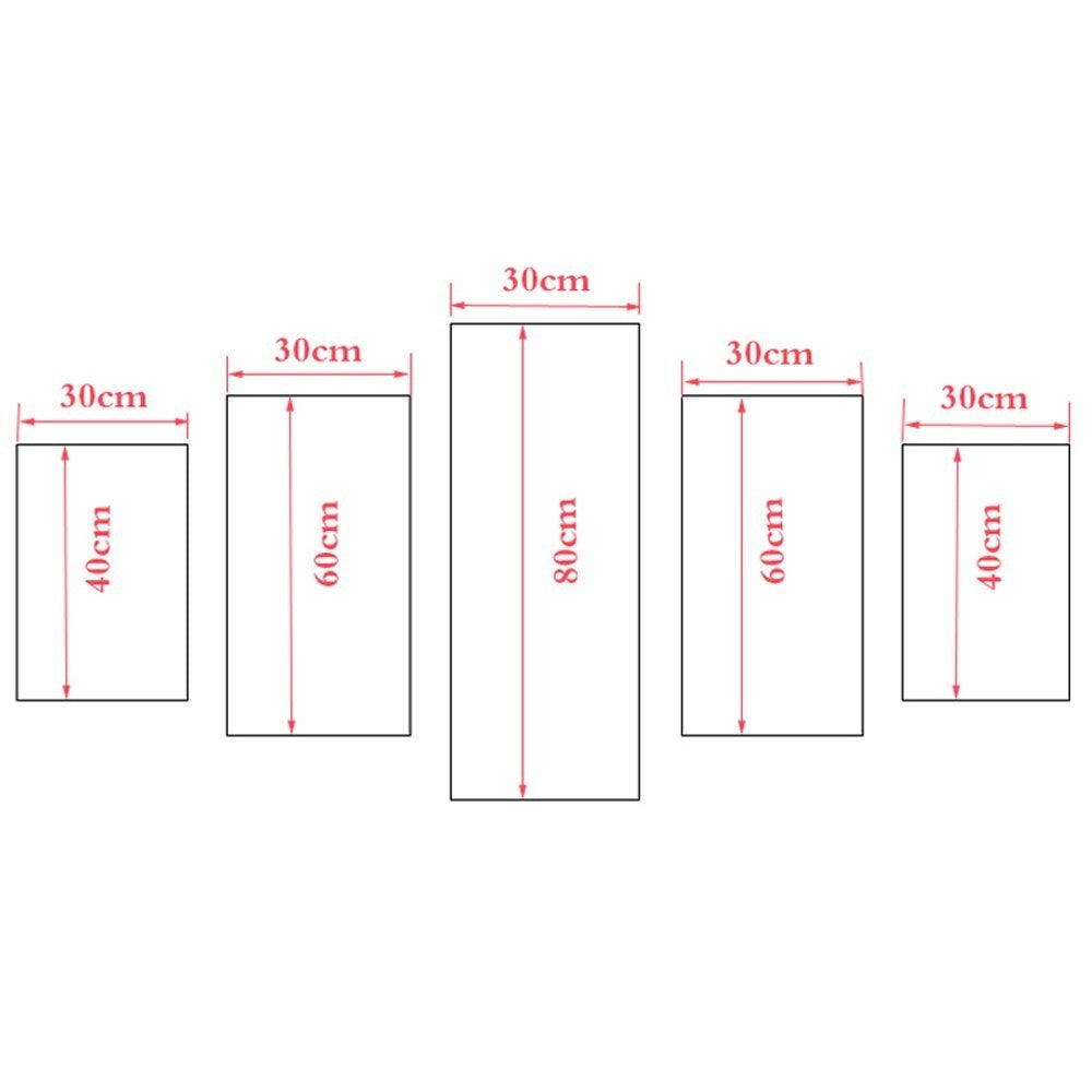 Beach Ocean Seascape 5-Panel Framed Canvas Print Wall Art - Deals Kiosk