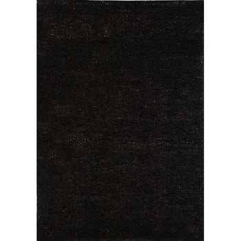 Hand-knotted Vegetable Dye Solo Liquorice Hemp Rug (5' x 8')