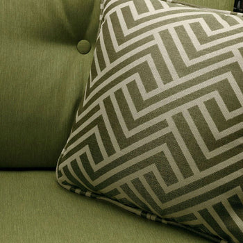 Outdoor Resin Wicker 6-Piece Patio Furniture Set with Green Seat Cushions - Deals Kiosk