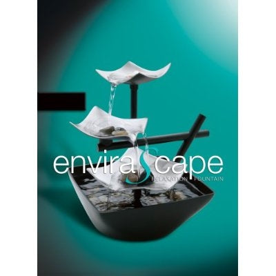 Illuminated Silver Water Springs Relaxing Table Fountain with Stones - Deals Kiosk