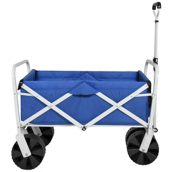 Folding Sturdy Utility Wagon Garden Beach Cart - Deals Kiosk