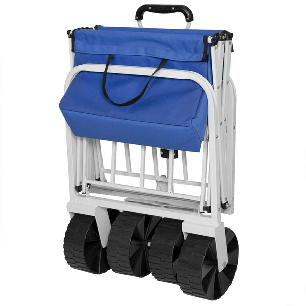 Folding Sturdy Utility Wagon Garden Beach Cart - Deals Kiosk