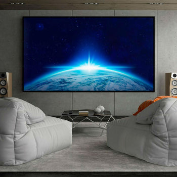120-inch 16:9 HD Portable Easy Roll Out Movie Theater Projector Screen