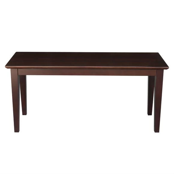 Solid Wood Entryway Accent Bench in Java Brown Finish - Deals Kiosk