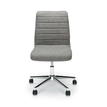 Gray Upholstered Lumbar Support Heavy Duty Conference Chair - Deals Kiosk