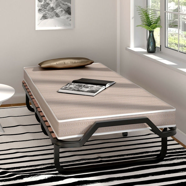 Rollaway Bed with Casters Wheels and Folding Memory Foam Mattress - Deals Kiosk