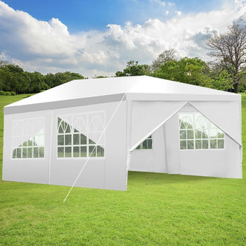 10ft x 20ft Heavy Duty Party Wedding Canopy Tent Gazebo White - Deals Kiosk