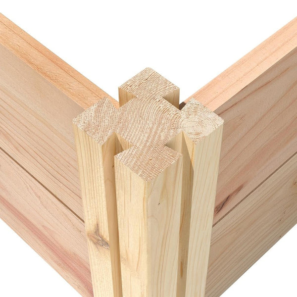 4 ft x 8 ft Cedar Wood Raised Garden Bed with Trellis - Made in USA - Deals Kiosk