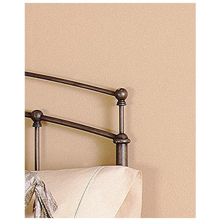 King size Arch Metal Headboard in Black Walnut Metallic Finish - Deals Kiosk