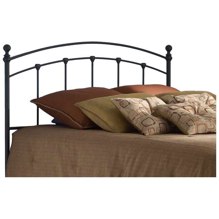 King size Arched Metal Headboard in Matte Black Finish - Deals Kiosk