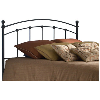King size Arched Metal Headboard in Matte Black Finish - Deals Kiosk