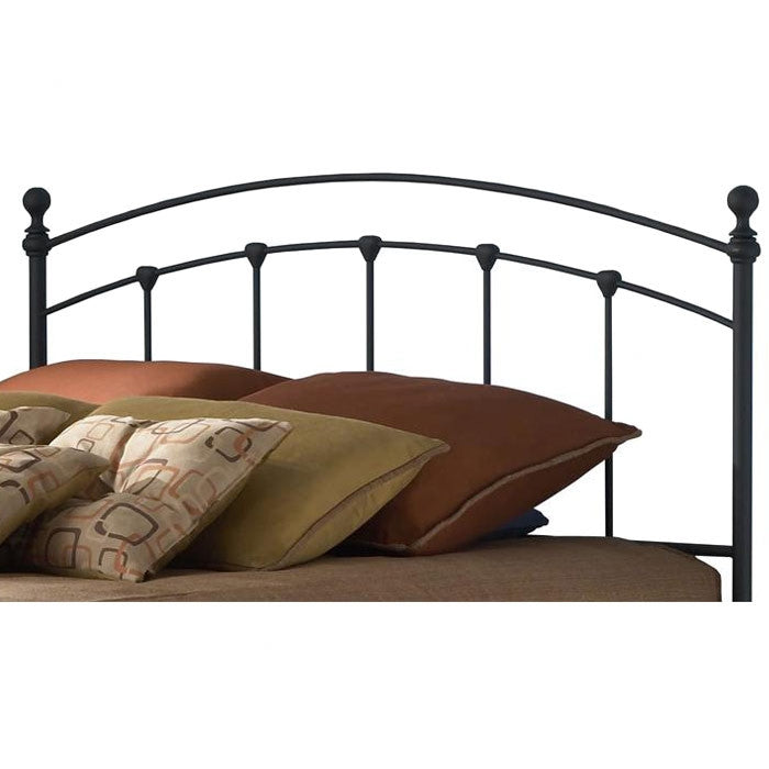 King size Arched Metal Headboard in Matte Black Finish - Deals Kiosk