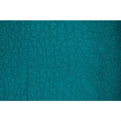 King size 3-Piece Turquoise 100% Cotton Quilted Bedspread with Shams - Deals Kiosk