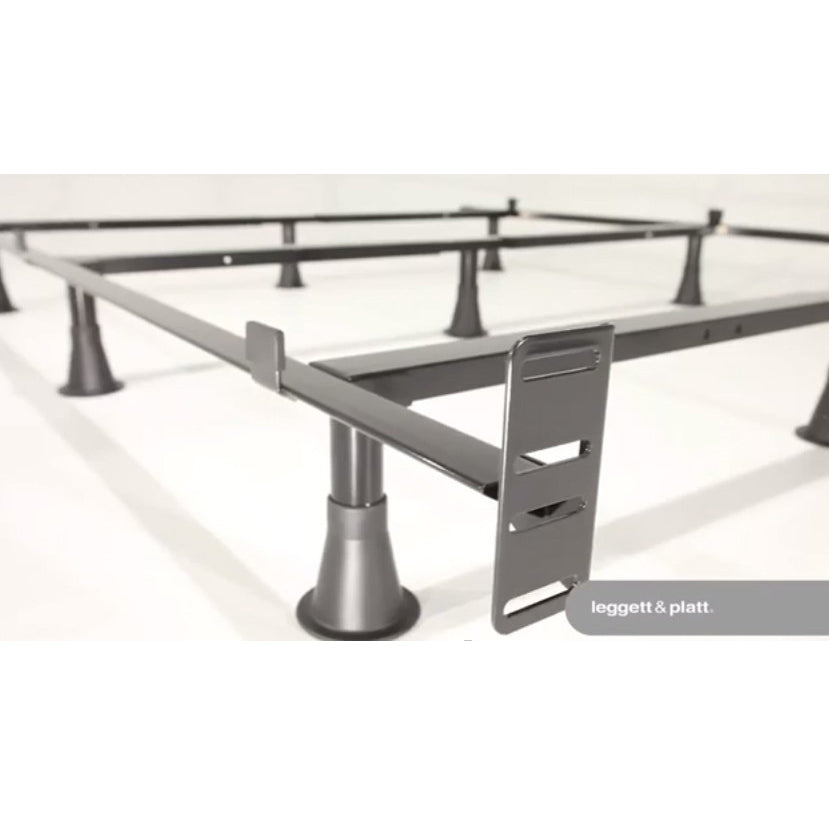 Full-size Heavy Duty 9-Leg Metal Bed Frame with Headboard Brackets - Deals Kiosk