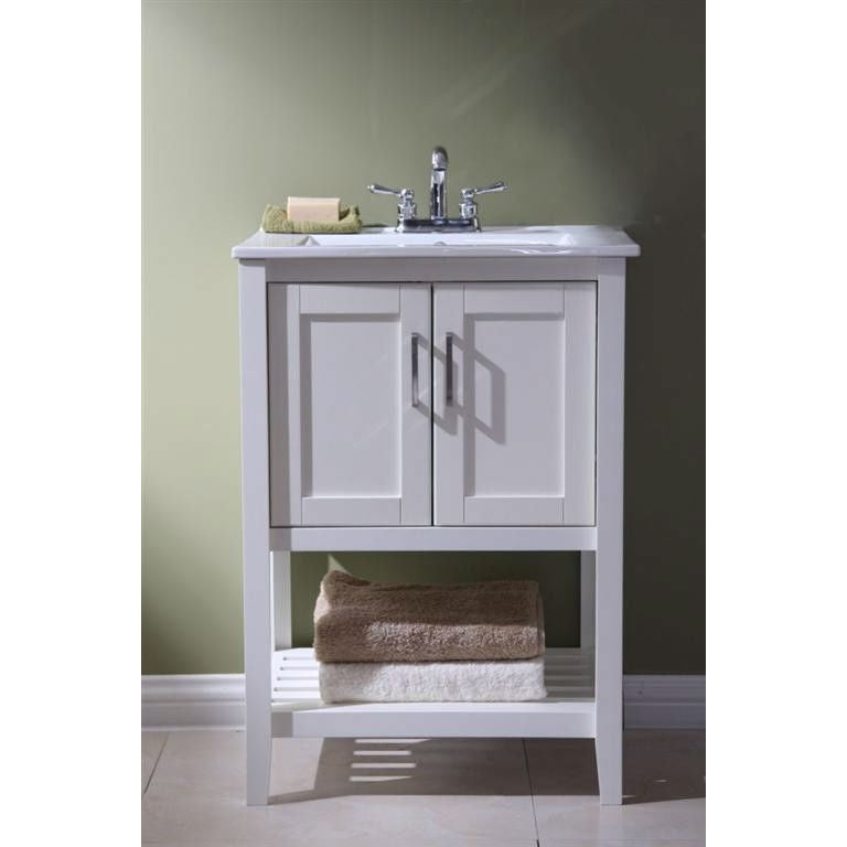 23-inch Bathroom Vanity Set with White Porcelain Top