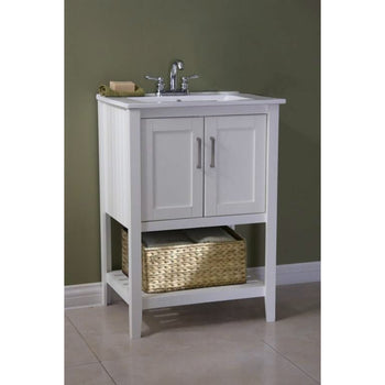 23-inch Bathroom Vanity Set with White Porcelain Top - Deals Kiosk