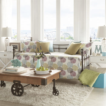 Twin size Contemporary Dark Brown Metal Daybed with Wood Slats - Deals Kiosk