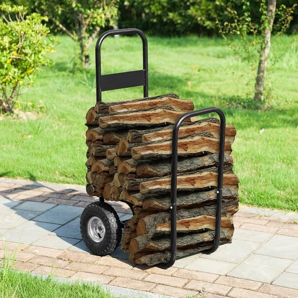 Firewood Mover Hauler Dolly Roller Log Rack - Made in USA - Deals Kiosk