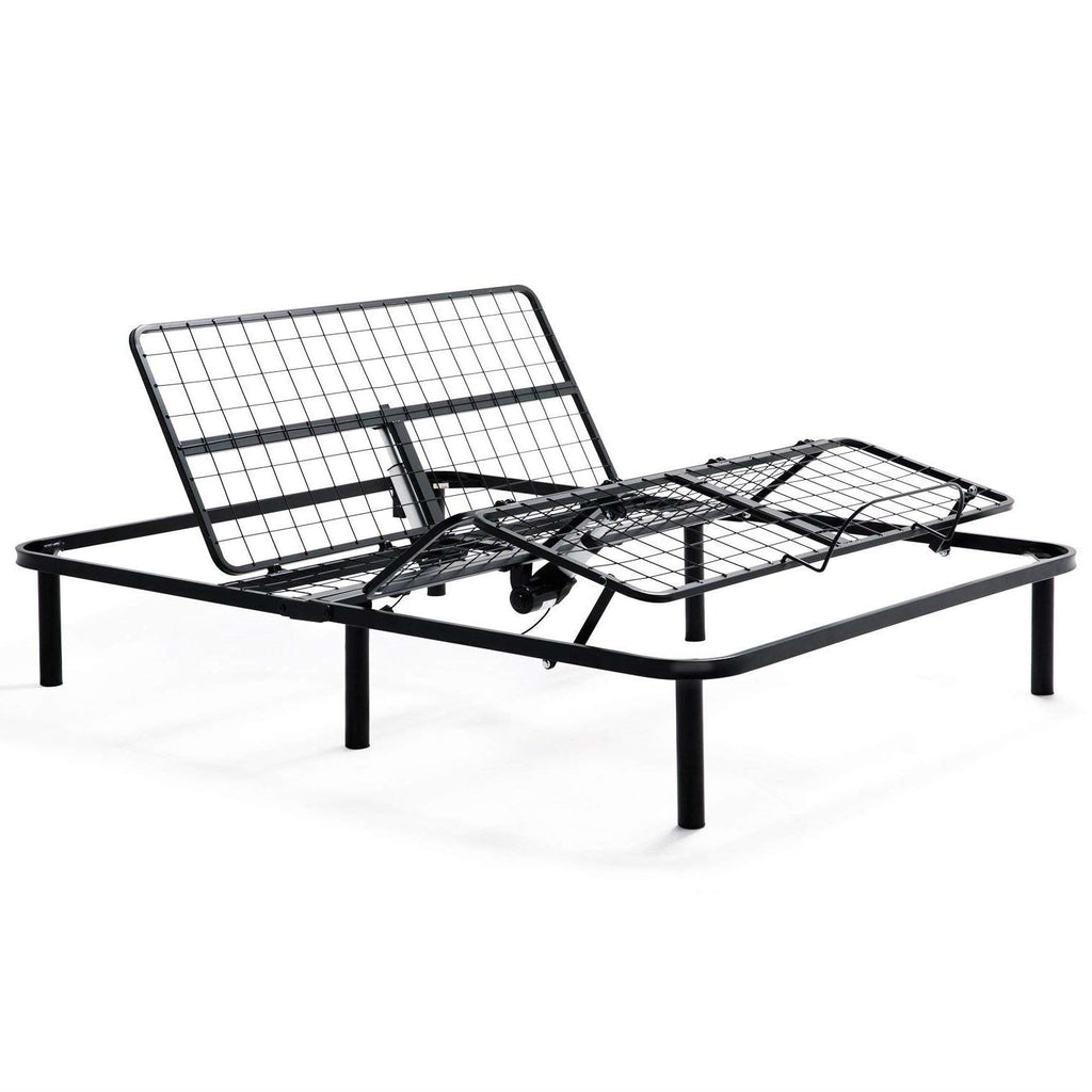 Twin XL Heavy Duty Adjustable Bed Frame Base with Remote