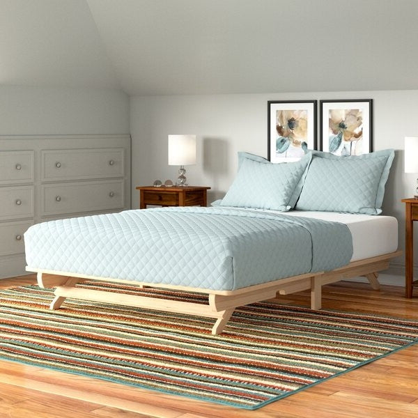 Farmhouse Queen Size Solid Wood Platform Bed Made in USA - Deals Kiosk