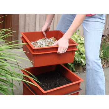 Black Worm Composter with Compost Tea Spigot - Indoor or Outdoor - Deals Kiosk