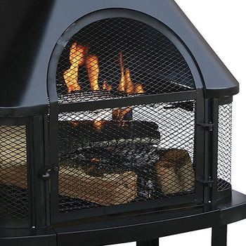 Heavy Duty Steel Wood Burning Pagoda Chiminea - Deals Kiosk