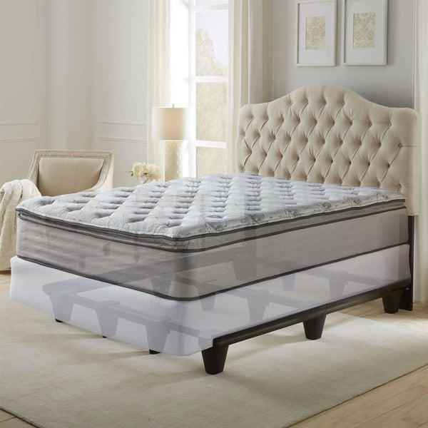 Heavy Duty Metal Bed Frame in Mahogany Finish - Full Queen King California King - Deals Kiosk