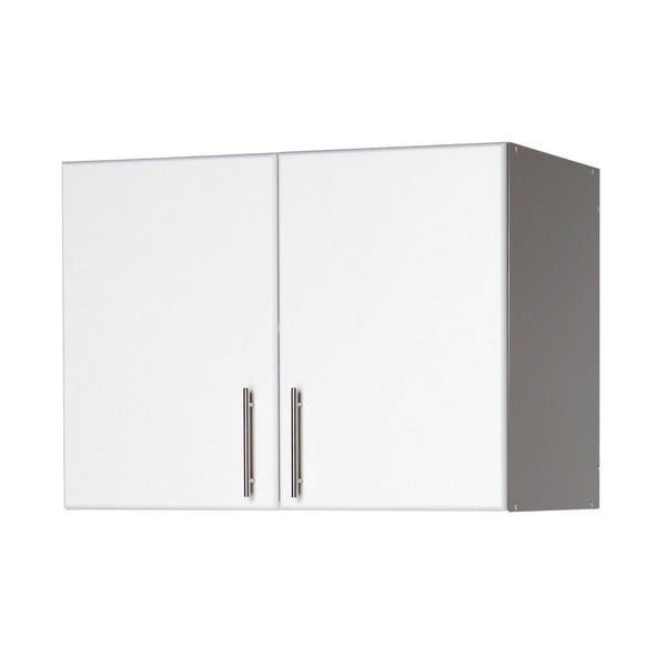 White Wall Cabinet with 2 Doors and Adjustable Shelf - Deals Kiosk