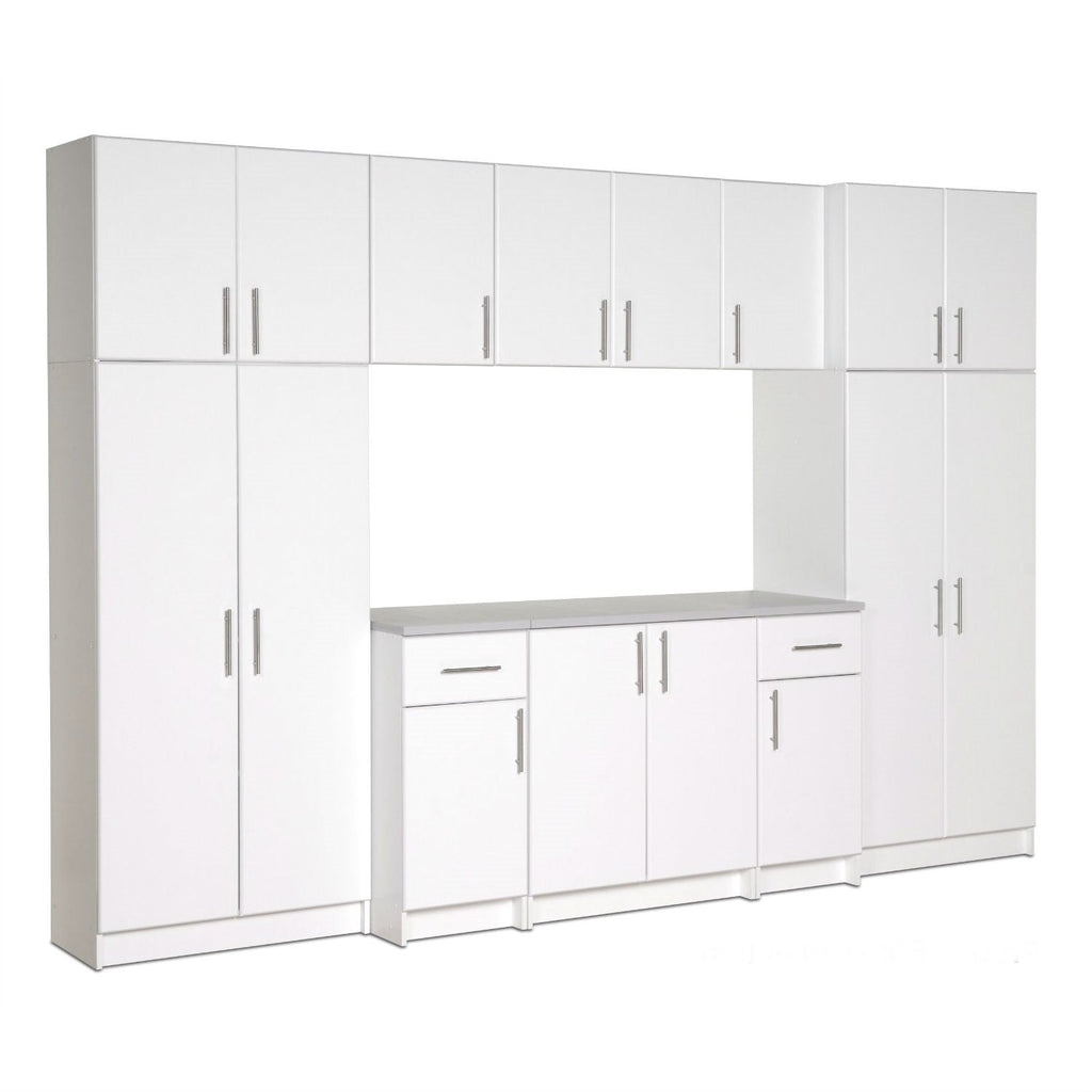 White Wall Cabinet with 2 Doors and Adjustable Shelf - Deals Kiosk