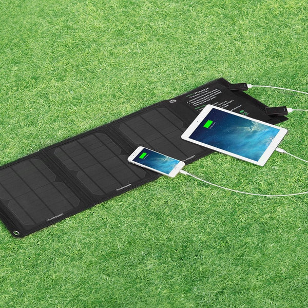 15-Watt Portable Folding Solar Panel Battery Charger for Phones Tables USB - Deals Kiosk