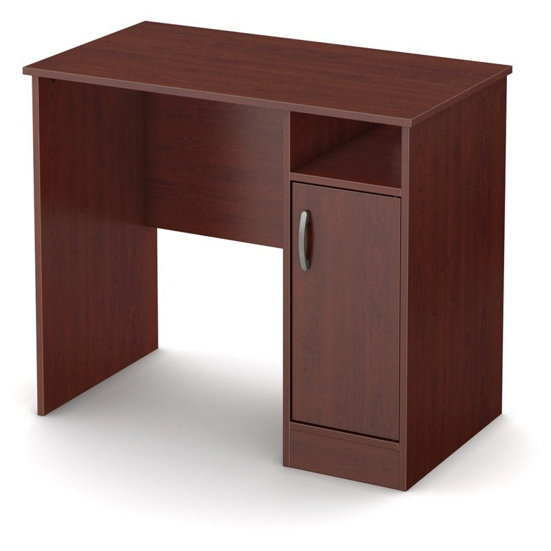 Compact Computer Desk in Royal Cherry Finish - Deals Kiosk