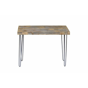 Rustic Distressed Pine Solid Writing Wood Desk - Made In USA