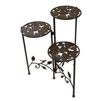 3-Tier Round Metal Planter Stand