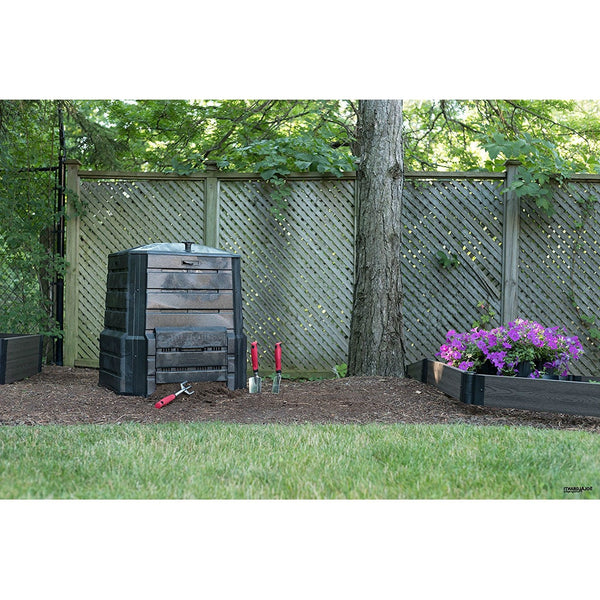Black Plastic Compost Bin Composter for Home Garden Composting - 94 Gallon - Deals Kiosk